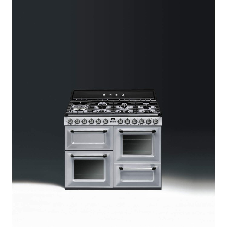 Smeg TR4110S1 Victoria Traditional 110cm Dual Fuel Range Cooker Silver