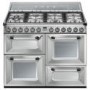 Smeg TR4110X Victoria Traditional 110cm Dual Fuel Range Cooker Stainless Steel