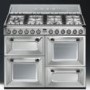 Smeg TR4110X Victoria Traditional 110cm Dual Fuel Range Cooker Stainless Steel