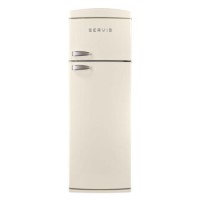 Servis TR60170C Freestanding Retro Top Mount Fridge Freezer Cream