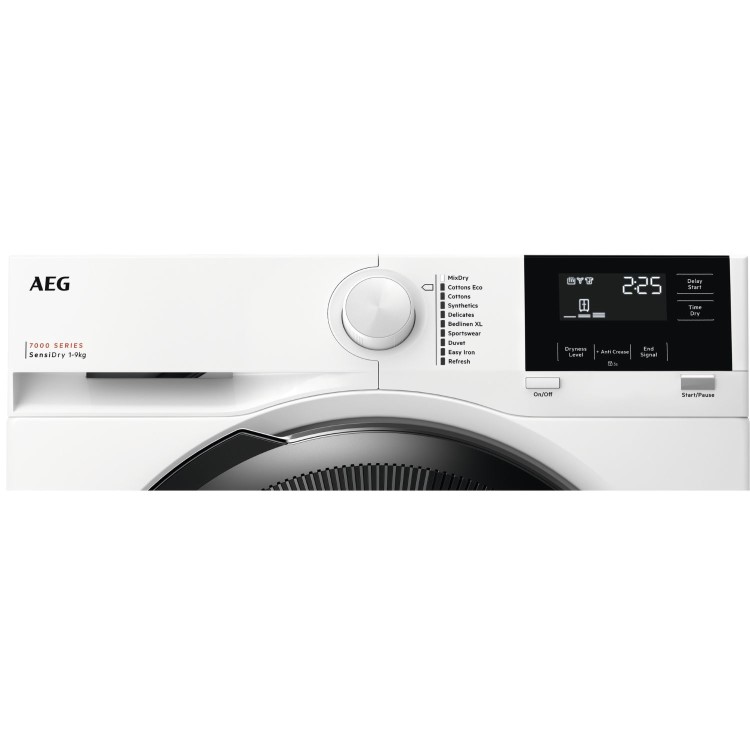 AEG 7000 Series SensiDry&reg; 9kg Heat Pump Tumble Dryer - White