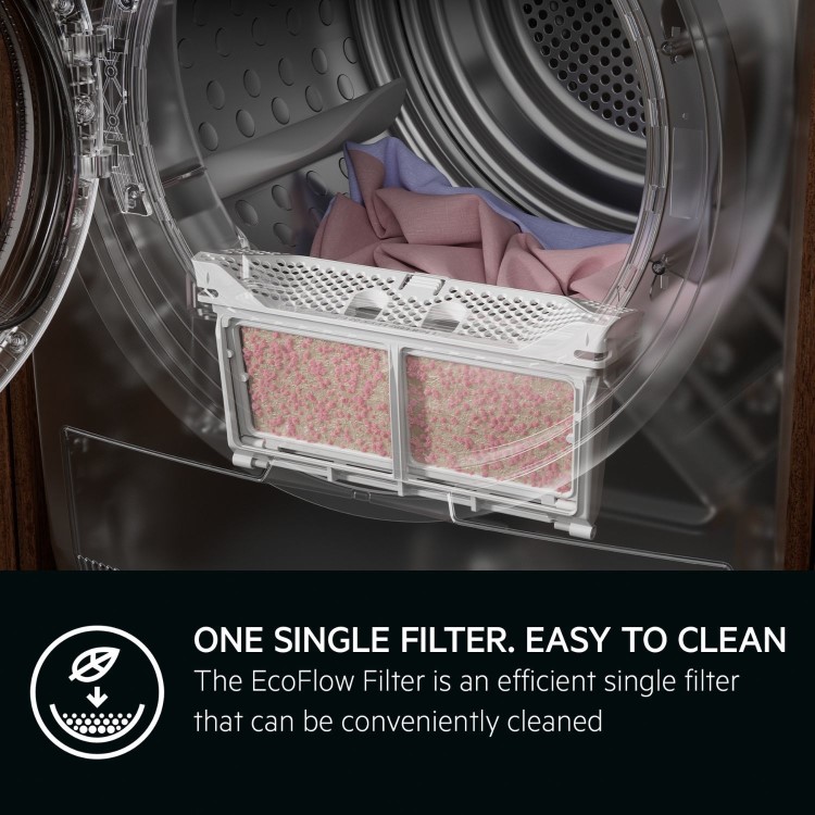 AEG 7000 Series SensiDry&reg; 9kg Heat Pump Tumble Dryer - White