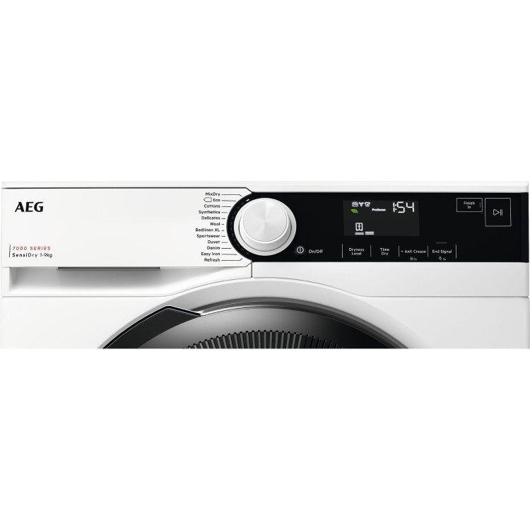 AEG 7000 Series SensiDry&reg; 9Kg Heat Pump Tumble Dryer - White