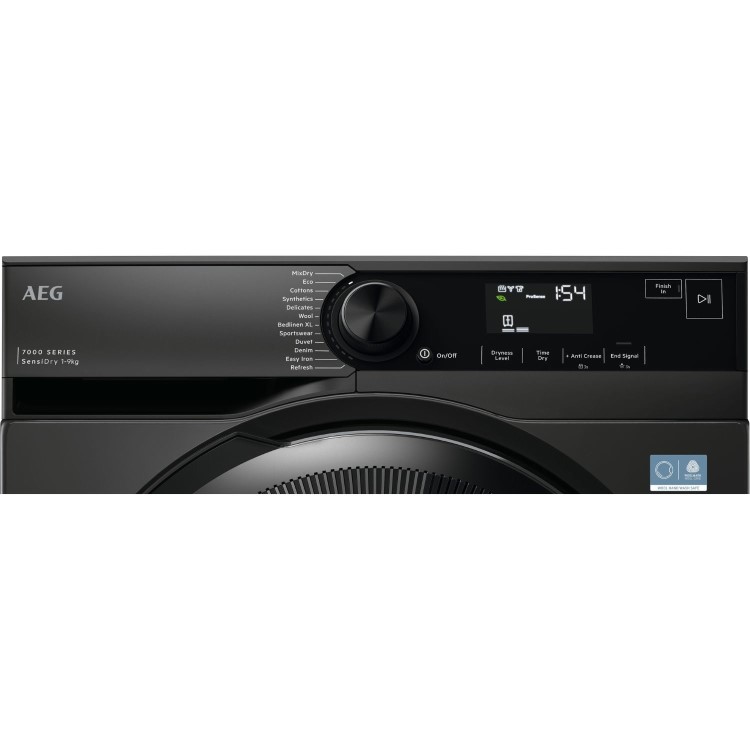 AEG 7000 Series  SensiDry&reg; 9KG Heat Pump Tumble Dryer - Anthracite