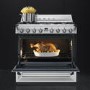 Smeg TR90X9 90cm Victoria Stainless Steel Single Cavity Dual Fuel Traditional Cooker
