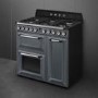 Smeg Victoria 90cm Dual Fuel Range Cooker - Slate Grey