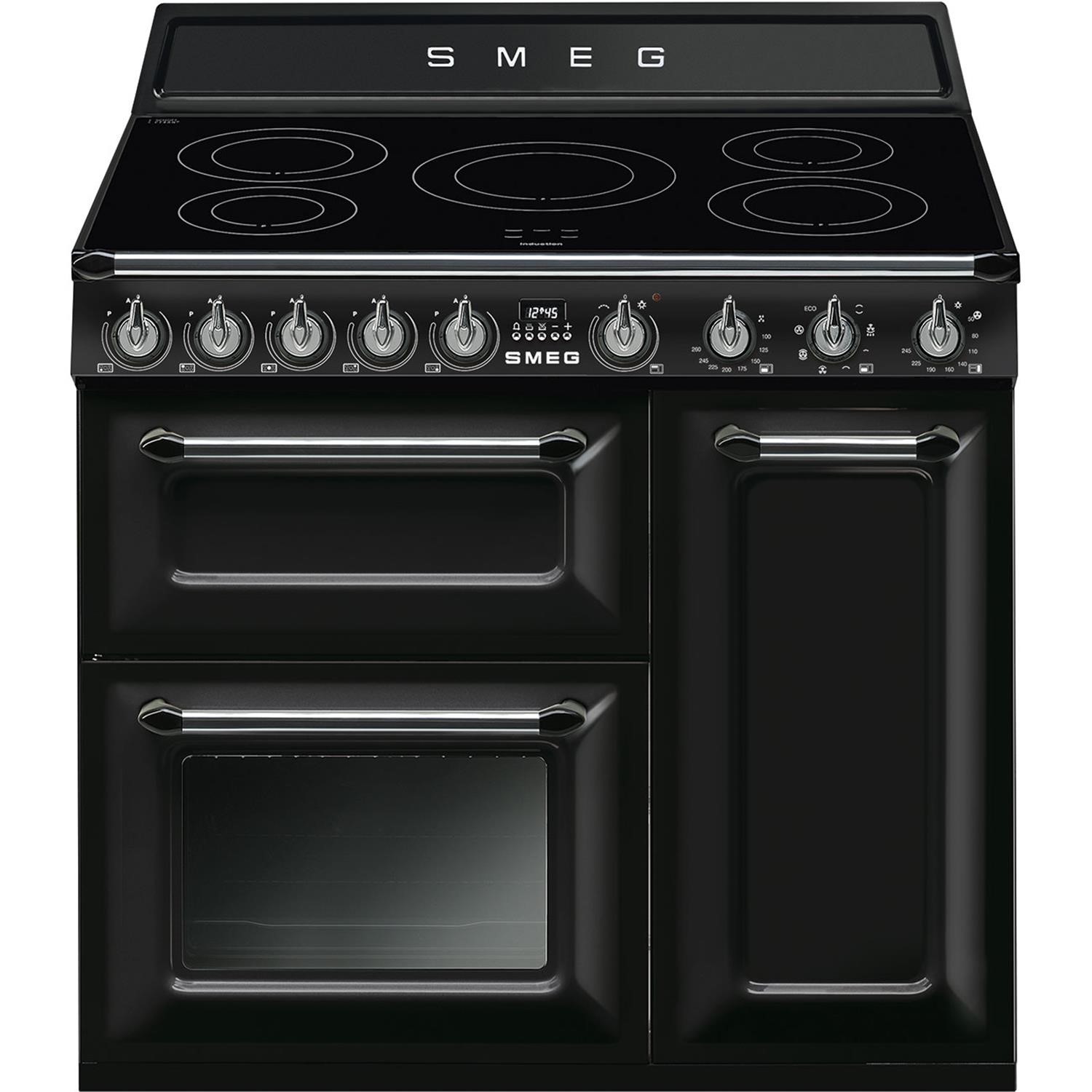 Smeg Victoria 90cm Electric Range Cooker - Black