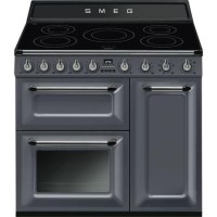 Smeg Victoria 90cm Electric Range Cooker - Slate Grey