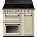 TR93IP2 Smeg Victoria 90cm Electric Range Cooker - Cream
