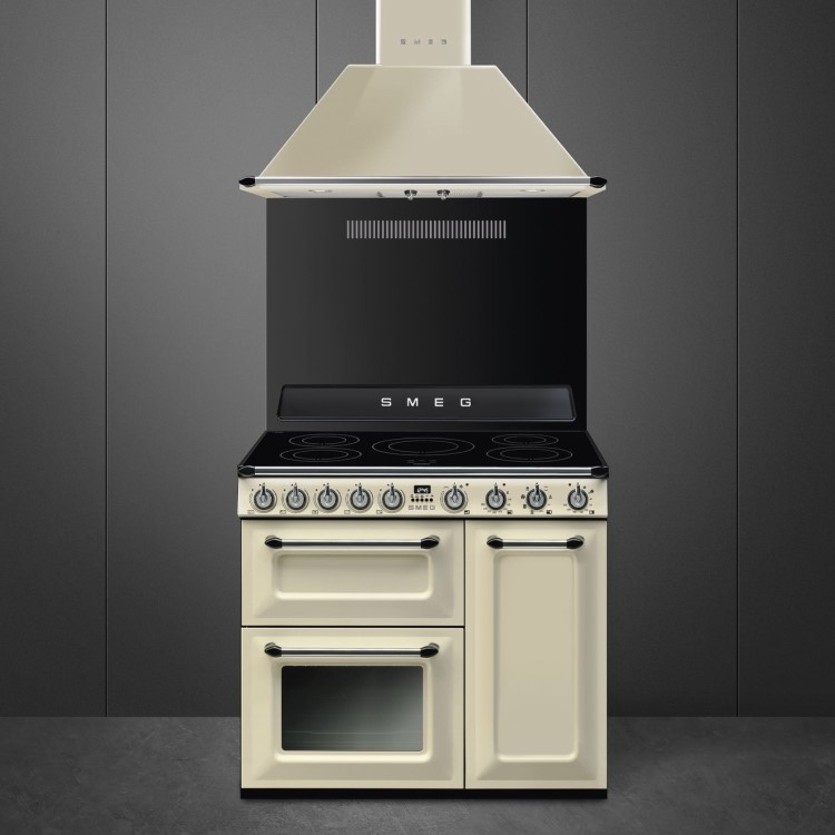 Smeg Victoria 90cm Electric Range Cooker - Cream