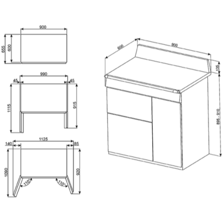 GRADE A2 - Smeg TR93P Victoria Triple Cavity 90cm Wide Dual Fuel Cooker Cream