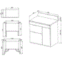 GRADE A2 - Smeg TR93P Victoria Triple Cavity 90cm Wide Dual Fuel Cooker Cream