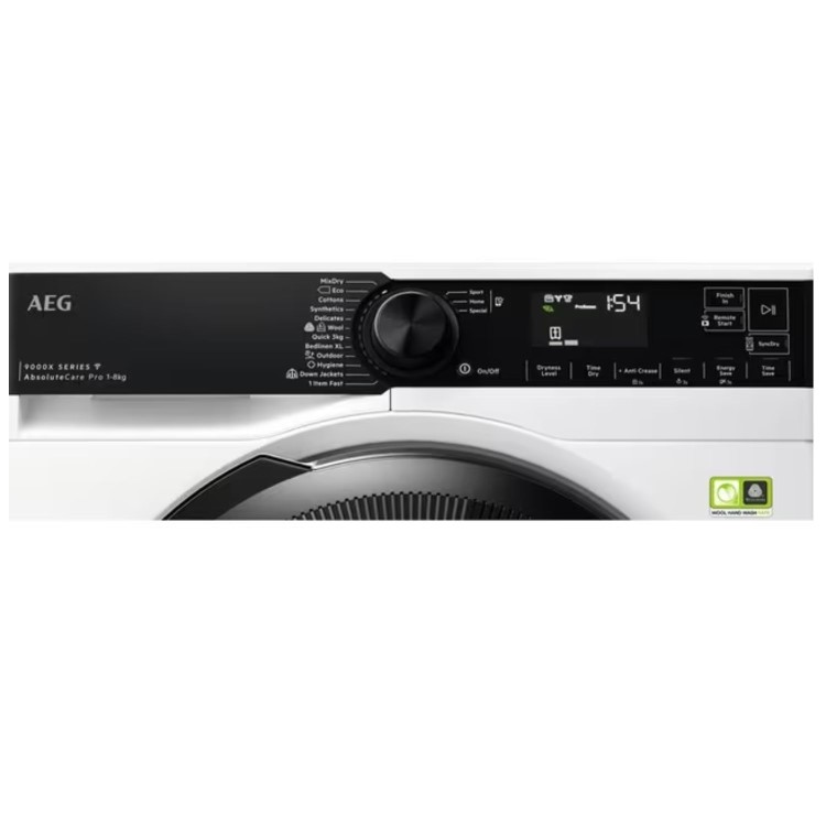 AEG 9000X AbsoluteCare&reg; Pro 8kg Heat Pump Tumble Dryer - White