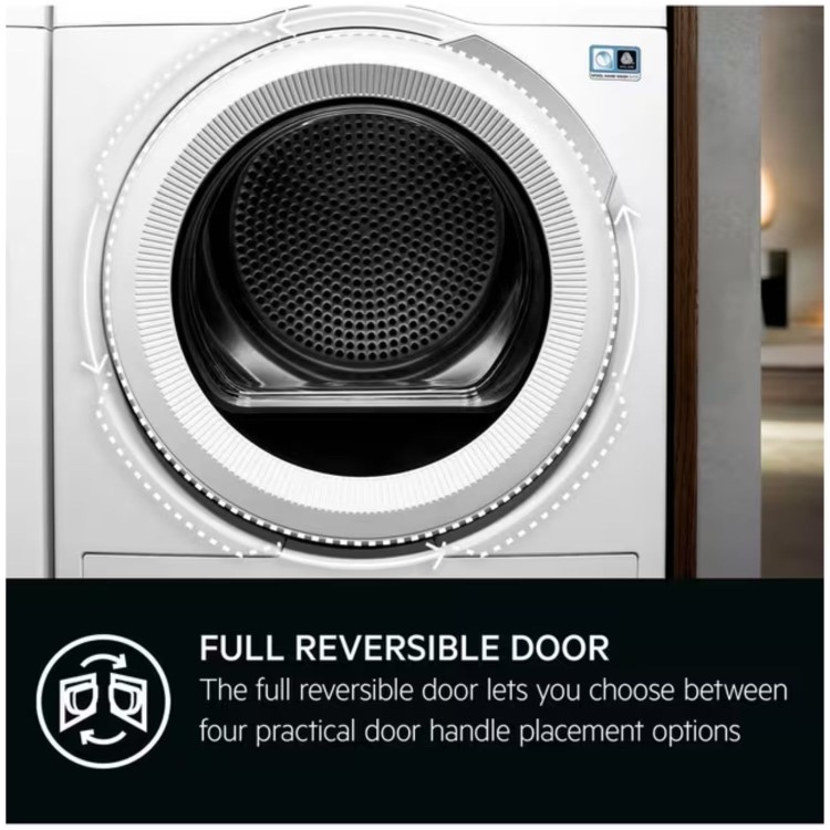 AEG 9000X AbsoluteCare&reg; Pro 8kg Heat Pump Tumble Dryer - White
