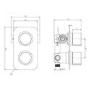 Traditional Triple Concealed Shower Valve