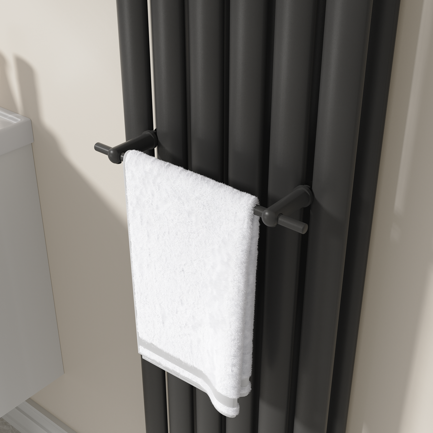 Avero  Designer Towel Holder For Steel & Electric Radiators 320Mm TRB32