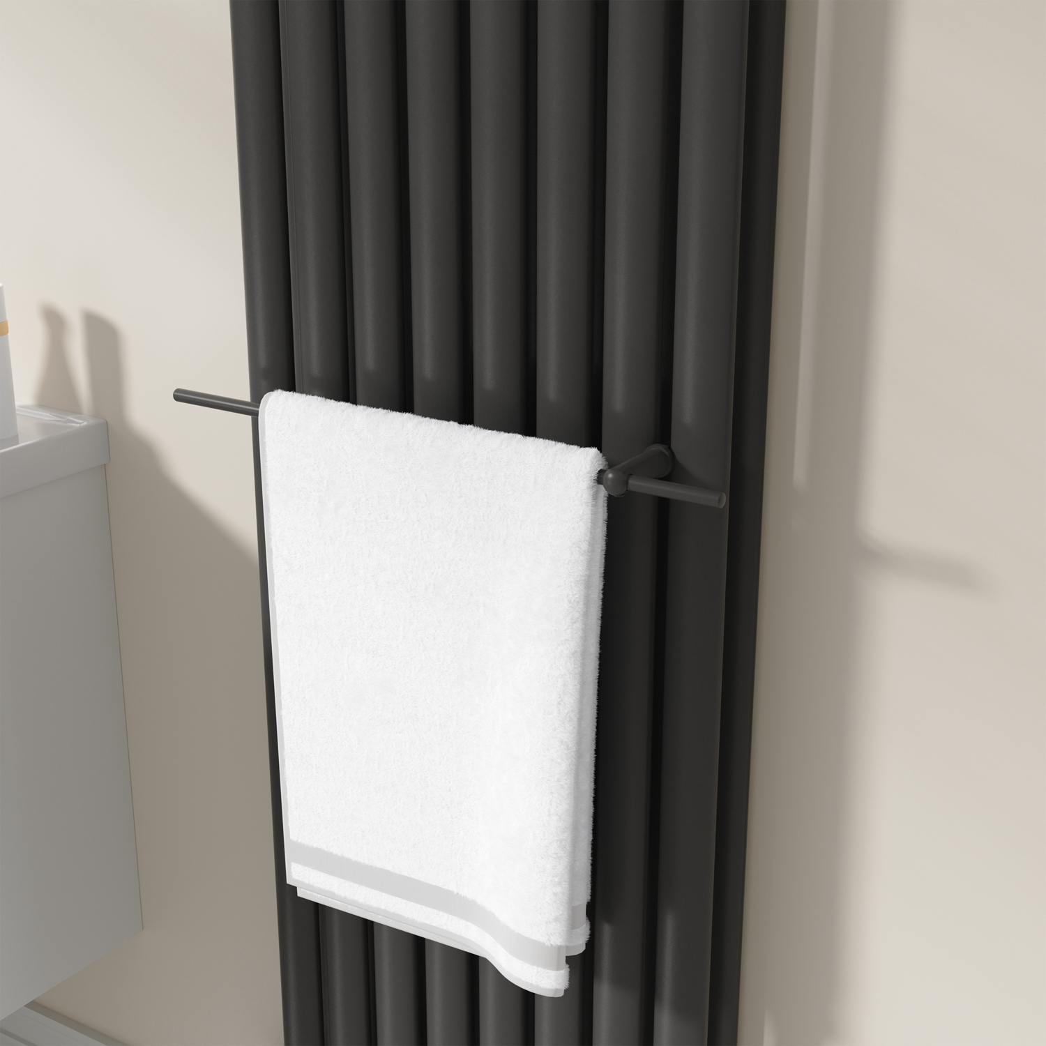 Avero  Designer Towel Holder For Steel & Electric Radiators 520Mm TRB52