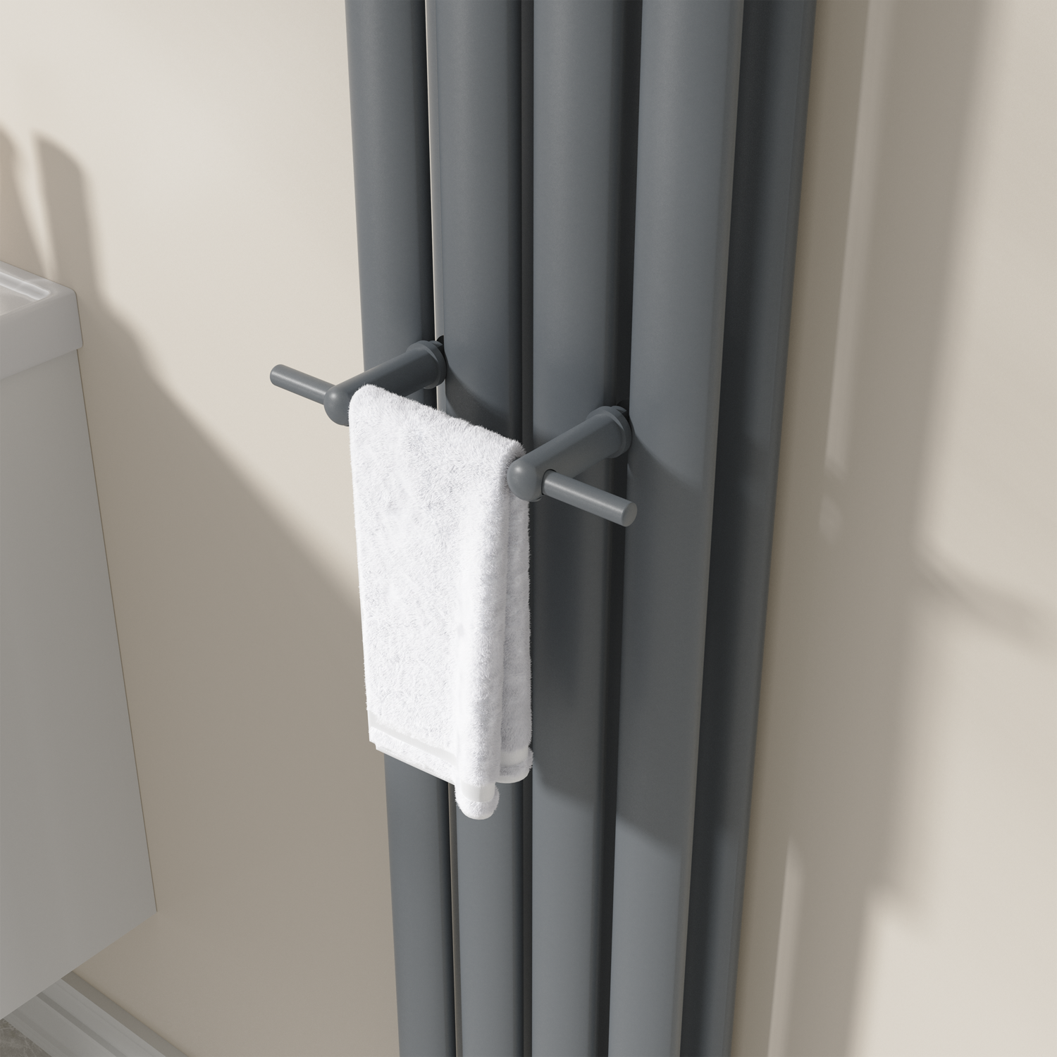 Avero  Designer Towel Holder For Steel & Electric Radiators 230Mm TRDG23