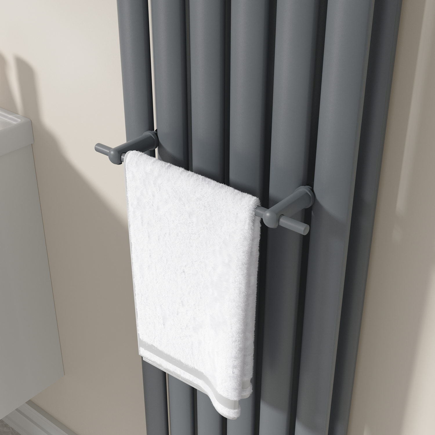 Avero  Designer Towel Holder For Steel & Electric Radiators 320Mm TRDG32
