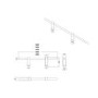 Anthracite Designer Towel Holder for Steel & Electric Radiators - 320mm