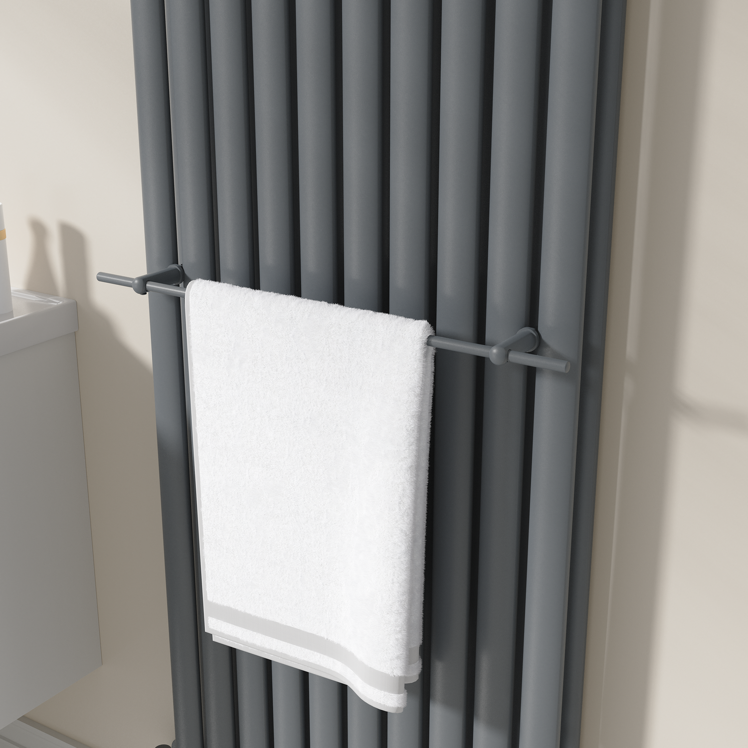 Avero  Designer Towel Holder For Steel & Electric Radiators 620Mm TRDG62