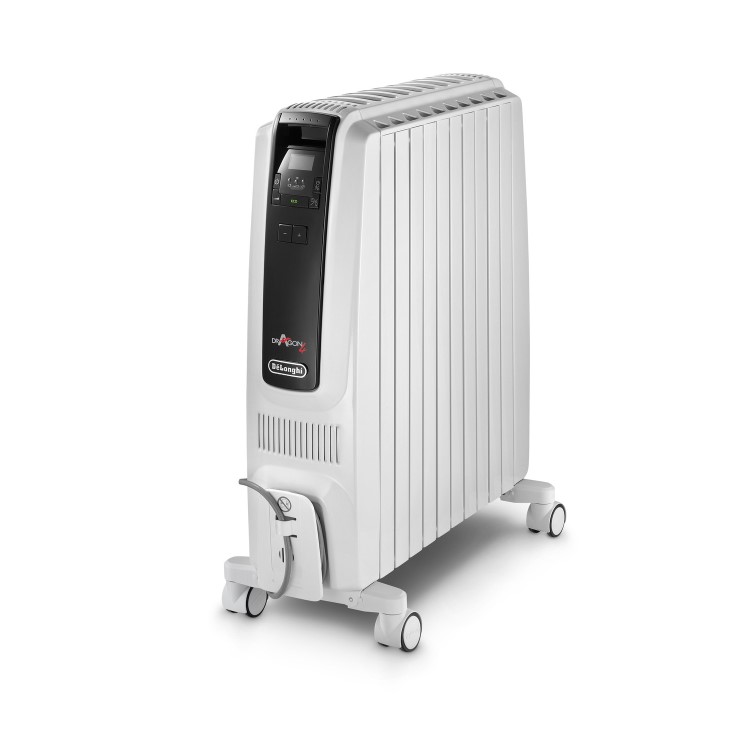 GRADE A2 - DeLonghi Dragon 4 TRDS41025E 2.5 kW Oil Filled Radiator with Digital Thermostat and ECO function with 10 years warranty 
