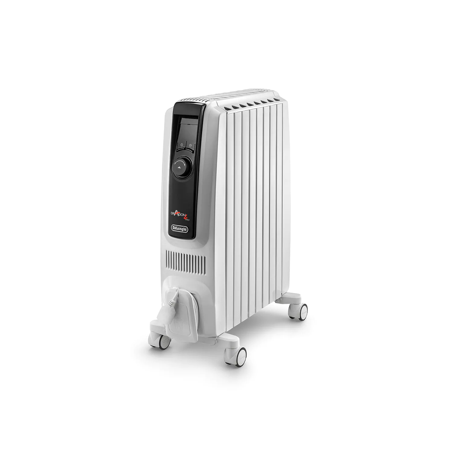 DeLonghi Dragon 4 2kW Oil Filled Radiator 8 Fin with Digital Display & Increased Radiant Surface - 1