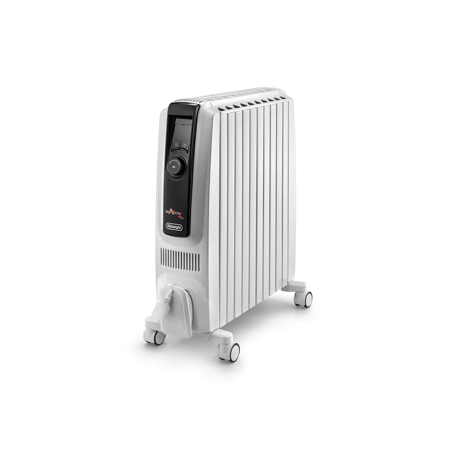DeLonghi Dragon 4 2.5kW Oil Filled Radiator 10 Fin with Digital Display & Increased Radiant Surface 