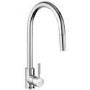 Rangemaster Aquatrend Single Lever Pull Out Monobloc Kitchen Mixer Tap - Polished Chrome