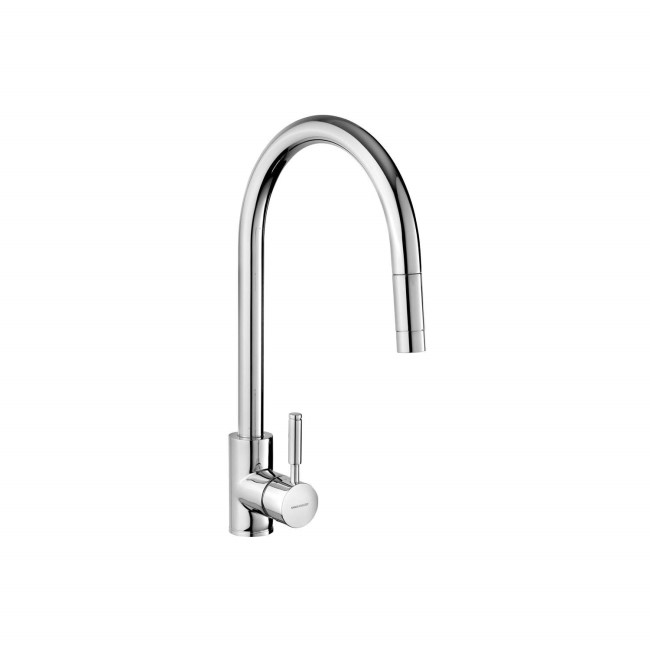 Rangemaster Aquatrend Chrome Single Lever Pull Out Kitchen Mixer Tap