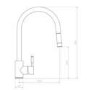 Rangemaster Aquatrend Single Lever Pull Out Monobloc Kitchen Mixer Tap - Polished Chrome