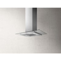 Elica TRIBE-ISLAND Tribe 90cm Island Hood With Flat Glass Canopy - Stainless Steel