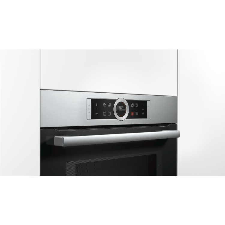 Bosch Series 8 Compact Single Oven and Microwave - Stainless Steel