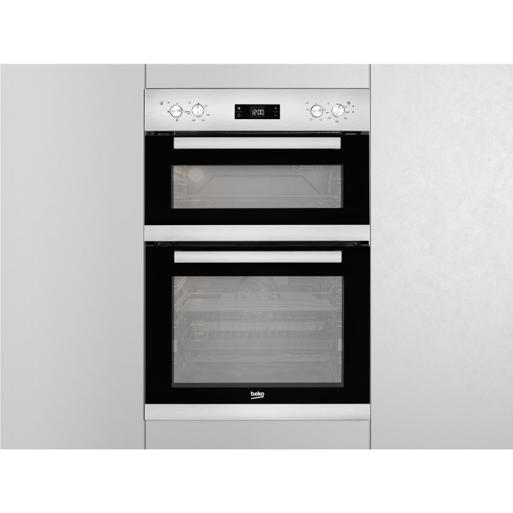 Refurbished Beko BDQF22300X Built in Double 75 Litre Electric Oven