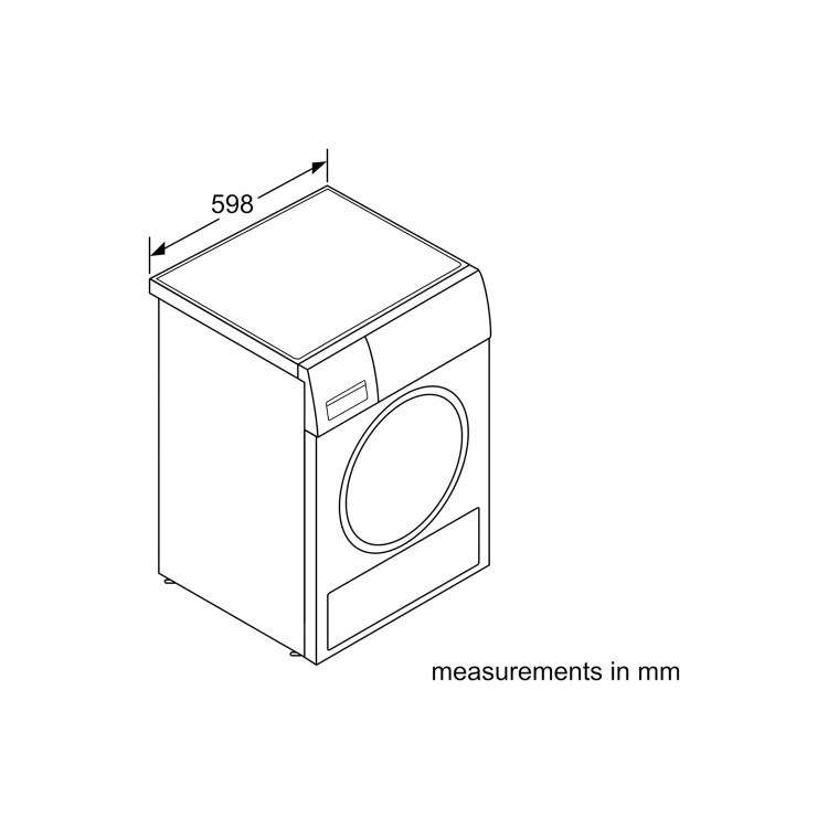 Refurbished Siemens WT45N202GB Freestanding Condenser 8KG Tumble Dryer