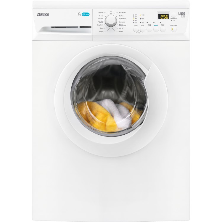 Zanussi ZWF81443W 8kg 1400rpm Freestanding Washing Machine - White