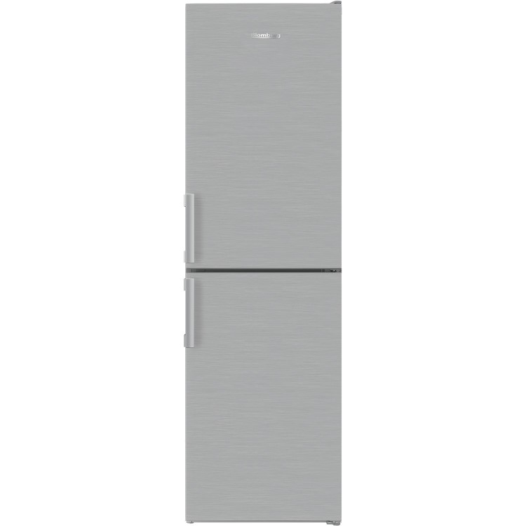 Blomberg 270L Frost Free Freestanding Fridge Freezer - Stainless Steel Look