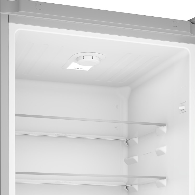Blomberg 270L Frost Free Freestanding Fridge Freezer - Stainless Steel Look