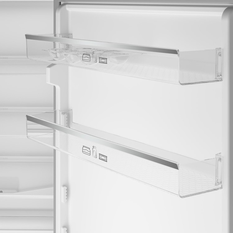 Blomberg 270L Frost Free Freestanding Fridge Freezer - Stainless Steel Look