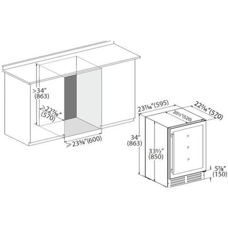 Refurbished Montpellier 46 Bottle Wine Cooler