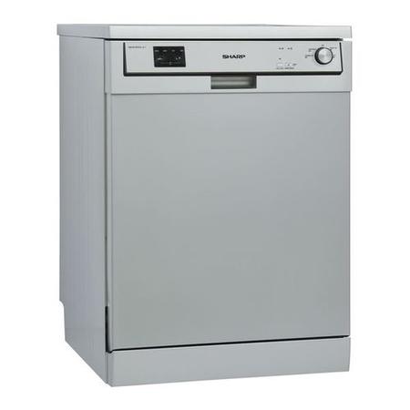 Refurbished Sharp QW-DX13F47S 10 Place Freestanding Dishwasher Silver