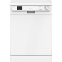 Refurbished Sharp QW-HX13F472W 13 Place Freestanding Dishwasher - White 