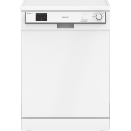 Refurbished Sharp QW-HX13F472W 13 Place Freestanding Dishwasher - White 