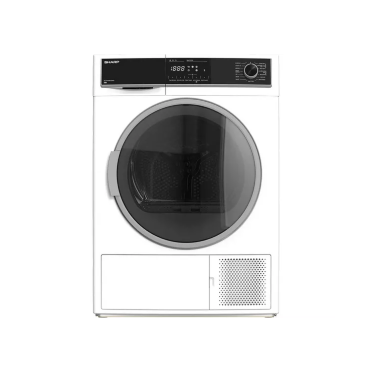 Refurbished Sharp KD-HHH9S7GW2-EN Freestanding Heat Pump 9KG Tumble Dryer