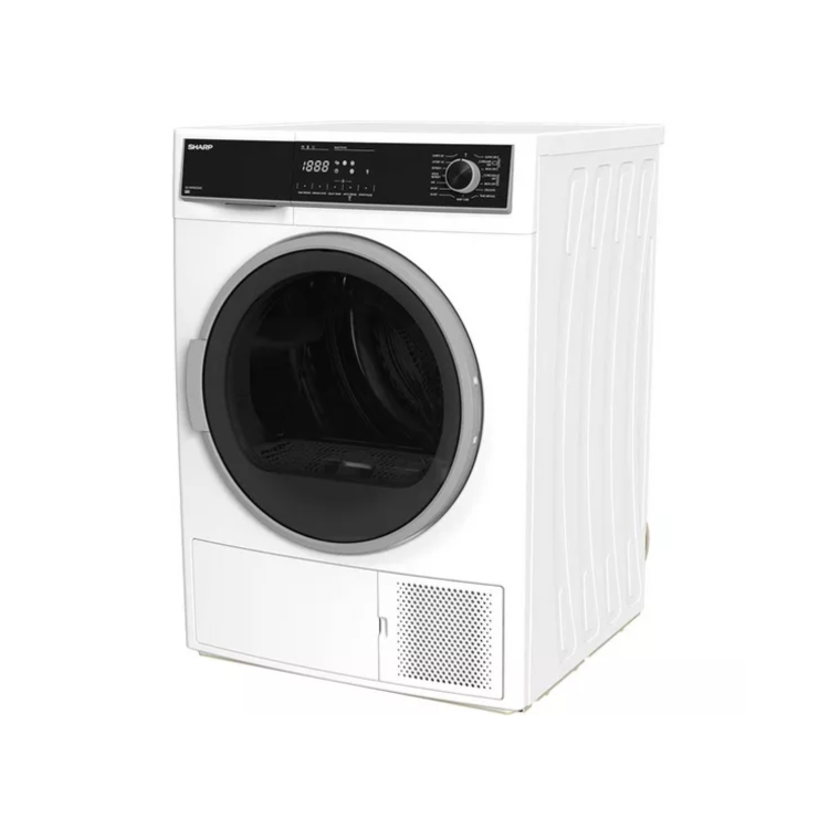 Refurbished Sharp KD-HHH9S7GW2-EN Freestanding Heat Pump 9KG Tumble Dryer