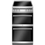 Refurbished Amica AFC5100SI 50cm Electric Cooker With Ceramic Hob Silver