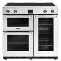 A2/444444078 Refurbished Belling Cookcentre 90Ei Professional 90cm Electric Induction Range Cooker Stainless Steel