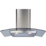 Refurbished CDA 70cm Curved Glass Chimney Cooker Hood - Stainless Steel