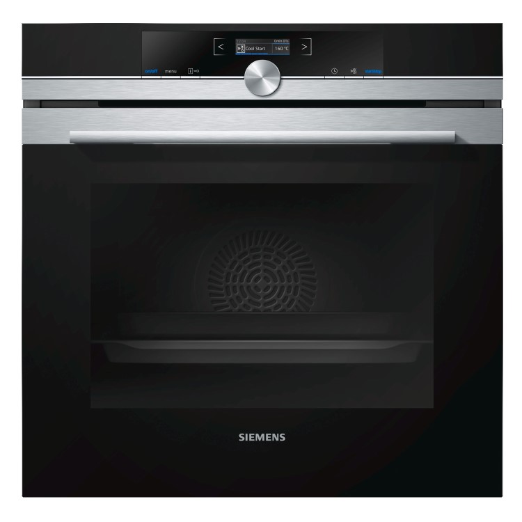 GRADE A2 - Siemens HB632GBS1B Huge 71L Electric Built-in Single Fan Oven Stainless Steel