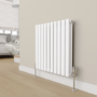 Elego Chrome  Modern TRV Angled Thermostatic Radiator Valves With Lockshield
